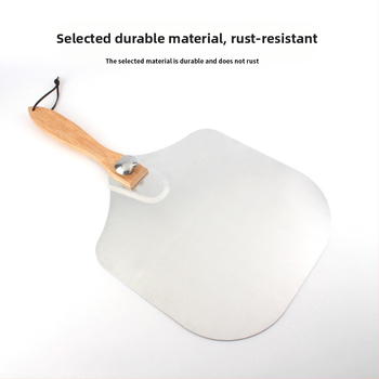 Sulankstomas aliuminio picos kastuvas, 12 colių, medinė rankena, picos kastuvas, picos pjaustytuvo įrankių rinkinys, picos kepimo kastuvas