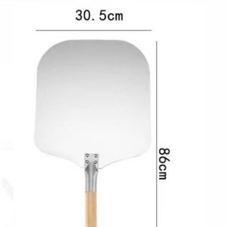 Sulankstomas aliuminio picos kastuvas, 12 colių, medinė rankena, picos kastuvas, picos pjaustytuvo įrankių rinkinys, picos kepimo kastuvas