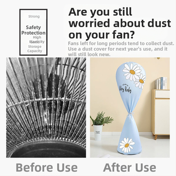 Ventiliatoriaus dangtis, universalus elektrinio ventiliatoriaus dangtis, apsaugantis nuo dulkių, universalus grindų dangtis, apsauga nuo dulkių, šluostė, skalbiamas maišelis