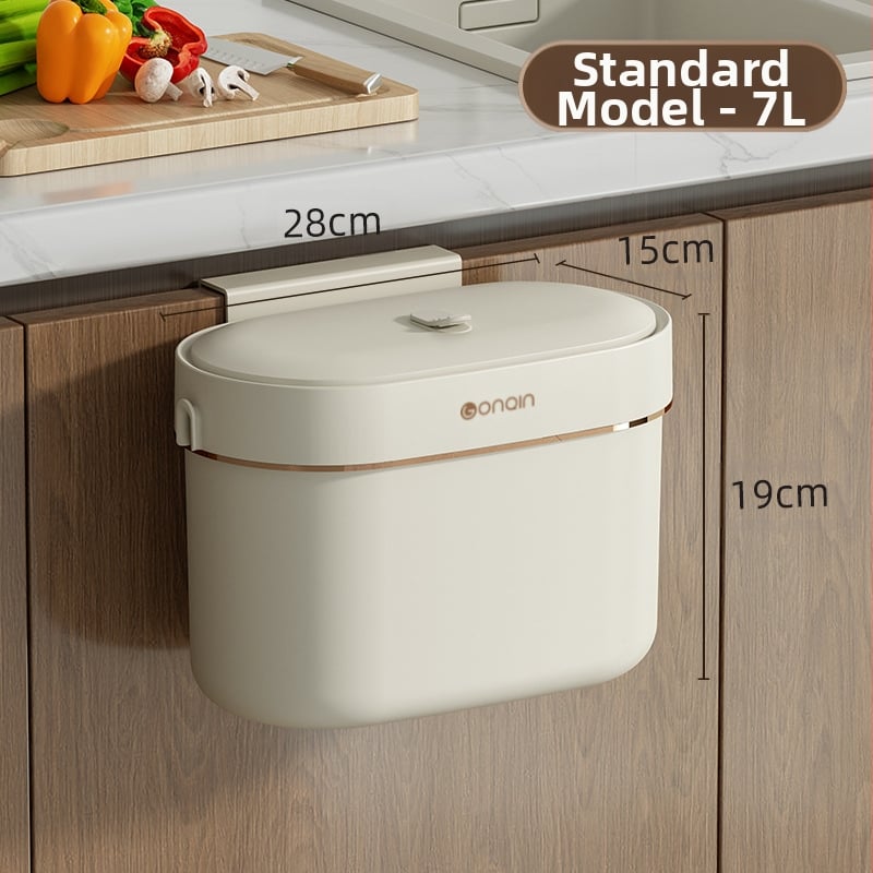 Prügikast seinale kinnitatav tualett kaanega vannitoa vahe köögi prügitoru majapidamise täiustatud meelega hoiustamise ämber