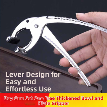 Korėjietiško stiliaus akmeninio puodo spaustukas, keptuvės svirtis, komercinis, apsaugantis nuo nudegimų, troškintuvo spaustukas, neslystantis stalo įrankių spaustukas, akmeninio puodo maišymo restorano virtuvės reikmenys