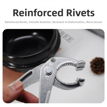 Korėjietiško stiliaus akmeninio puodo spaustukas, keptuvės svirtis, komercinis, apsaugantis nuo nudegimų, troškintuvo spaustukas, neslystantis stalo įrankių spaustukas, akmeninio puodo maišymo restorano virtuvės reikmenys