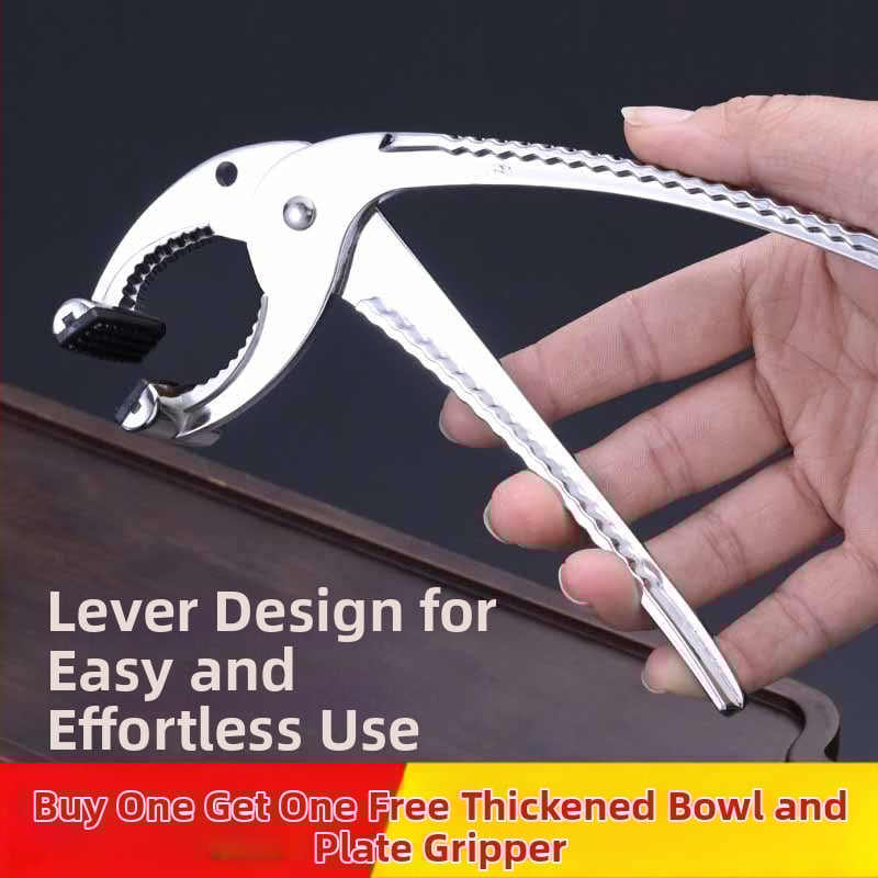 Korėjietiško stiliaus akmeninio puodo spaustukas, keptuvės svirtis, komercinis, apsaugantis nuo nudegimų, troškintuvo spaustukas, neslystantis stalo įrankių spaustukas, akmeninio puodo maišymo restorano virtuvės reikmenys