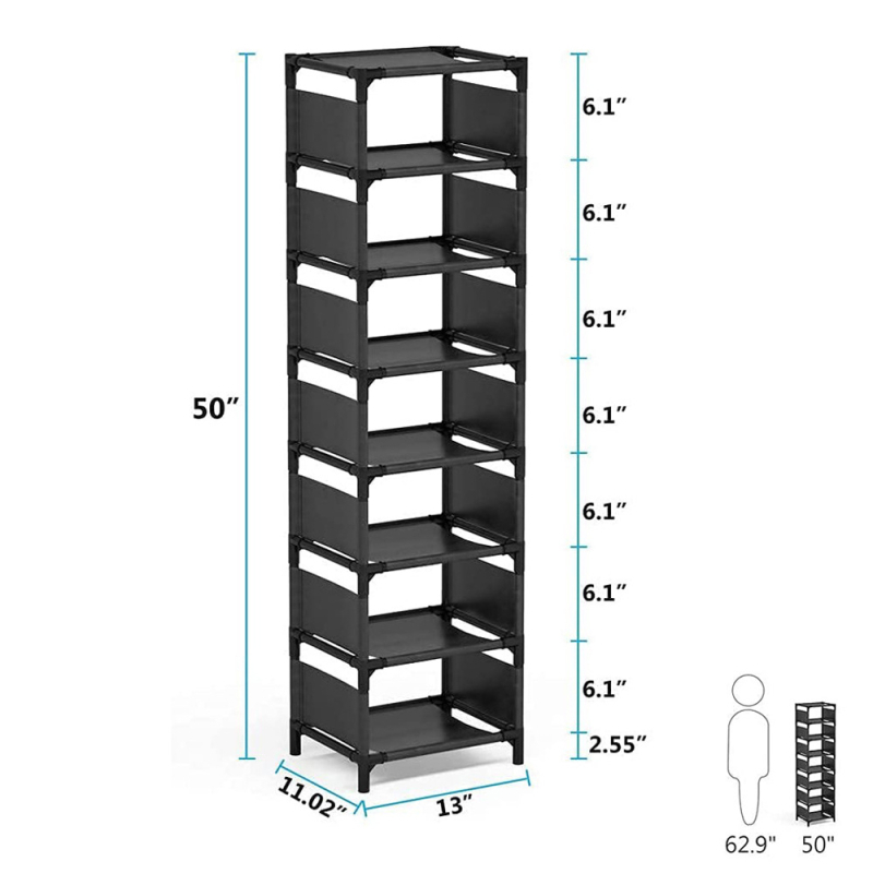 Tehase otsene piiriülene kuummüük 8-kihiline mittekootud tolmukindel hoiuriiul kingariiul