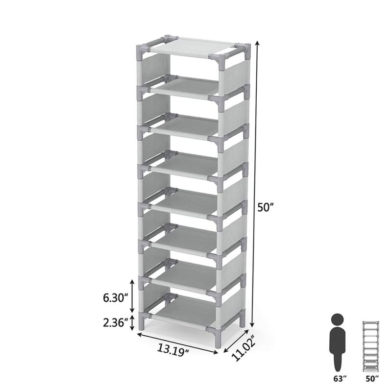 Tehase otsene piiriülene kuummüük 8-kihiline mittekootud tolmukindel hoiuriiul kingariiul