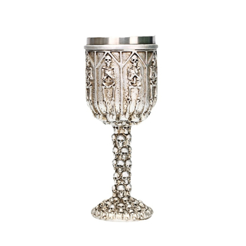 Piiriülene uus tehase otsene Halloweeni antiikse isiksusega kolju klaasist kummituspeaga roostevabast terasest viskipokaal