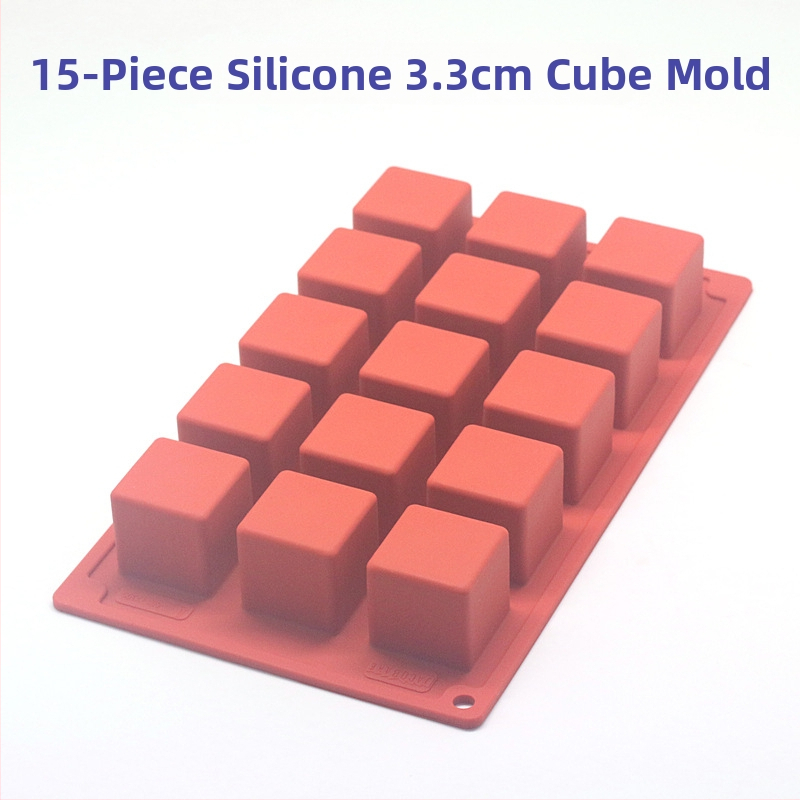 Francia 15 egyenletes tűzön sült pillecukor fagylalt szilikon forma Rubik-kocka mousse torta desszert puding kocka forma