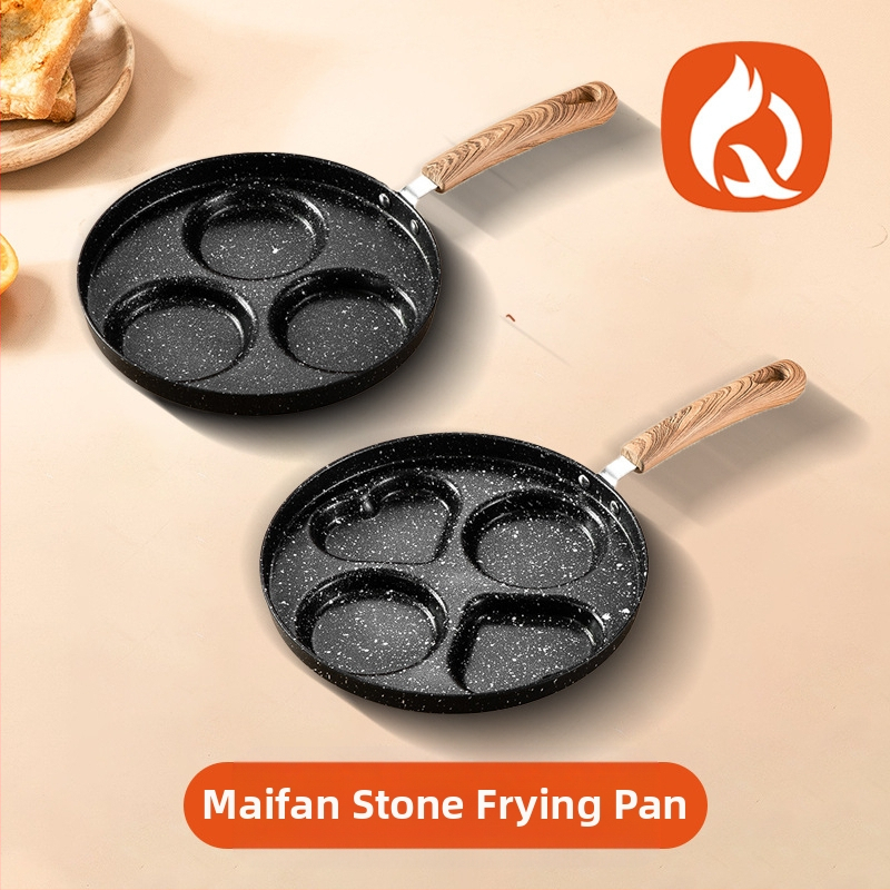 Майфан Стоун Порест Тиган за Пържене на Яйца Многофункционален Тиган с Плоско Дно Незалепващ Тиган Котлон Универсален Тиган за Закуска с Яйца на Едро