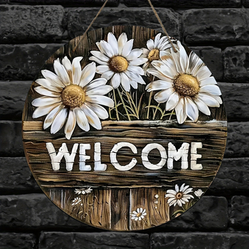 Határokon átnyúló temu új otthoni dekoráció tavaszi százszorszép üdvözlő fa logó kreatív dekorációs kártya