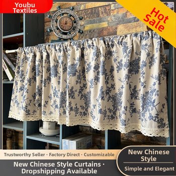 Gamyklinė kaina, tarpvalstybinė amerikietiška pusinė užuolaida, trumpa užuolaida, maža užuolaida, durų užuolaida, šiaurietiška virtuvės pertvara, baigta el. prekyba, europietiška užuolaida