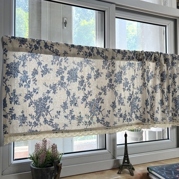 Gamyklinė kaina, tarpvalstybinė amerikietiška pusinė užuolaida, trumpa užuolaida, maža užuolaida, durų užuolaida, šiaurietiška virtuvės pertvara, baigta el. prekyba, europietiška užuolaida