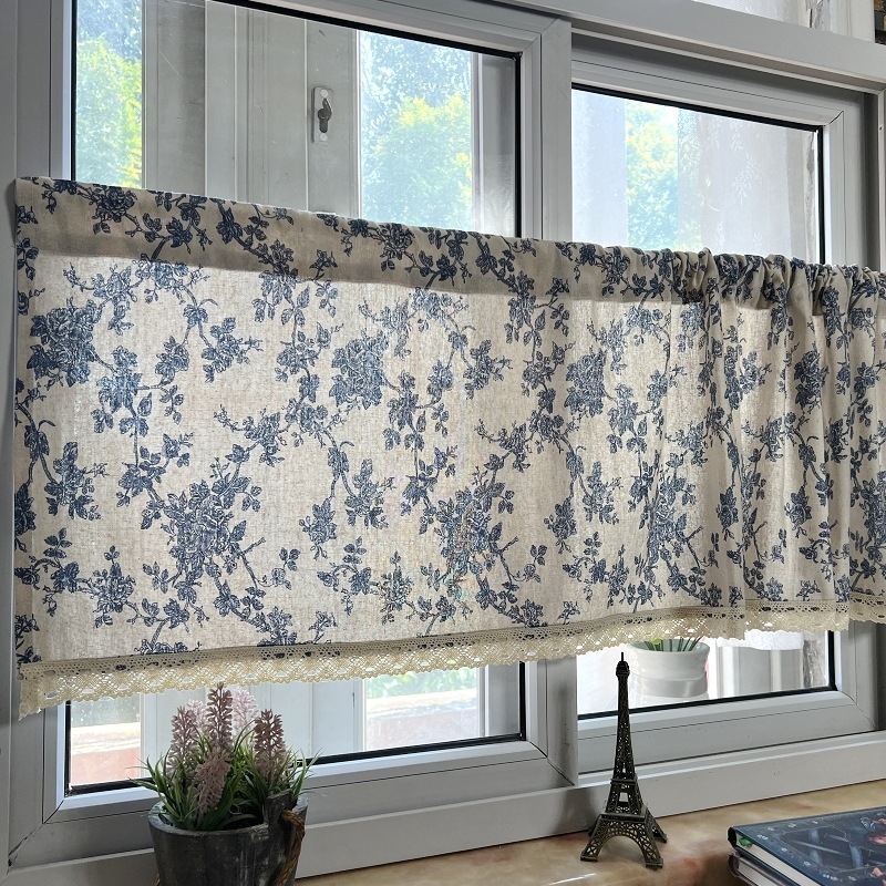 Gamyklinė kaina, tarpvalstybinė amerikietiška pusinė užuolaida, trumpa užuolaida, maža užuolaida, durų užuolaida, šiaurietiška virtuvės pertvara, baigta el. prekyba, europietiška užuolaida