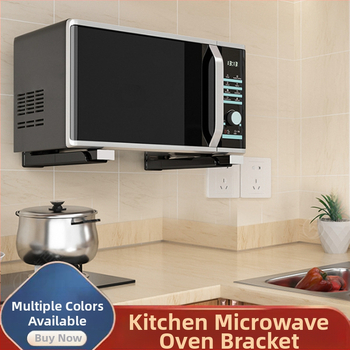 Összecsukható rozsdamentes acél mikrohullámú sütő állvány konyhai falra szerelhető kihúzható mikrohullámú sütő állvány konzol