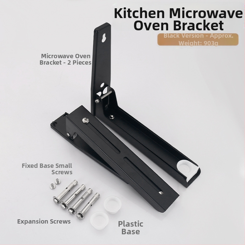 Összecsukható rozsdamentes acél mikrohullámú sütő állvány konyhai falra szerelhető kihúzható mikrohullámú sütő állvány konzol