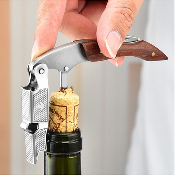 Rózsafa Haima kés Vörösboros Üvegnyitó Többfunkciós Borkés Háztartási Vörösboros Csavarhúzó Rozsdamentes Acél Vörösboros Üvegnyitó