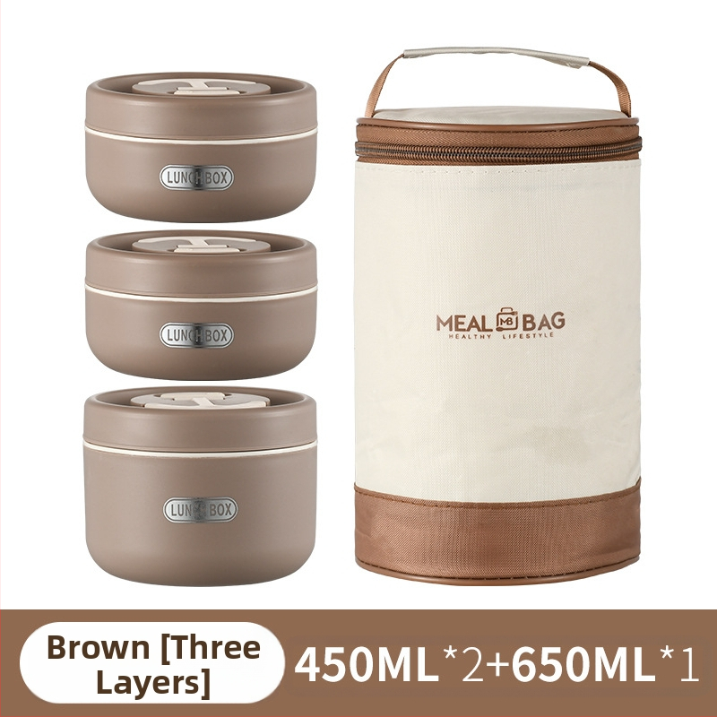 Élelmiszeripari minőségű kétrétegű ebéddoboz irodai dolgozóknak, elválasztott többrétegű általános iskolásoknak, 304-es rozsdamentes acél ebéddoboz nagykereskedelem