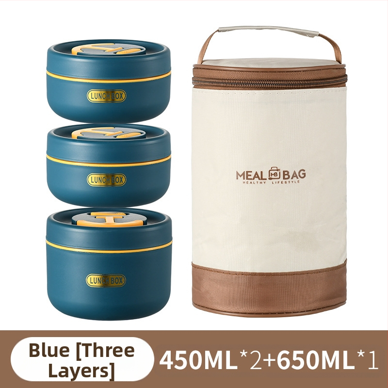 Élelmiszeripari minőségű kétrétegű ebéddoboz irodai dolgozóknak, elválasztott többrétegű általános iskolásoknak, 304-es rozsdamentes acél ebéddoboz nagykereskedelem