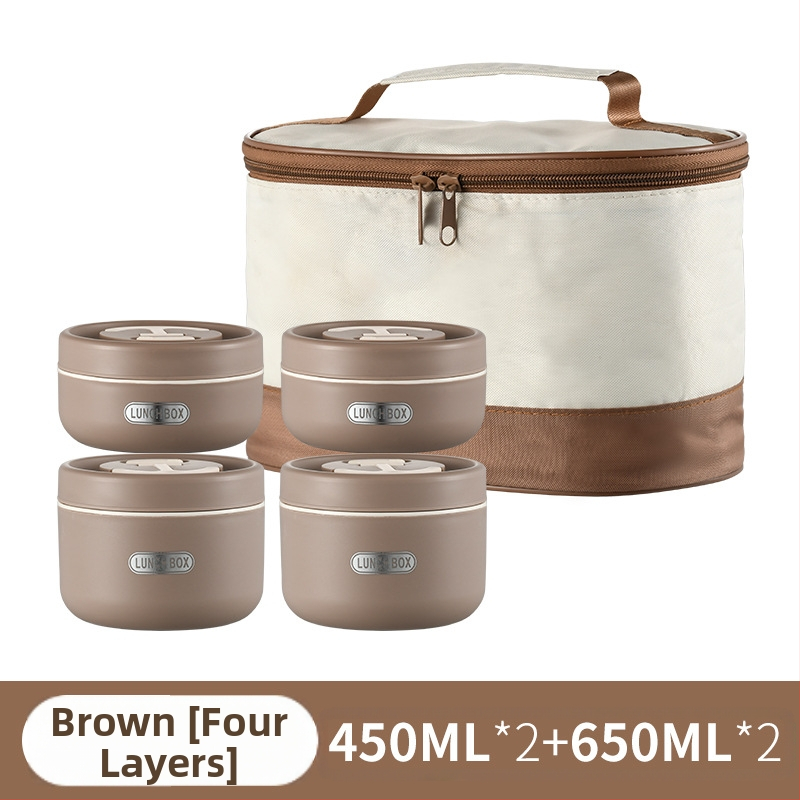 Élelmiszeripari minőségű kétrétegű ebéddoboz irodai dolgozóknak, elválasztott többrétegű általános iskolásoknak, 304-es rozsdamentes acél ebéddoboz nagykereskedelem