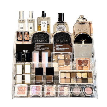 Akrüülist lauvärvi alus, hoiukarp lauale, tualettlaud, meigiriiul, kosmeetikariiul, huulepulk, parfüüm, nahahooldusriiul