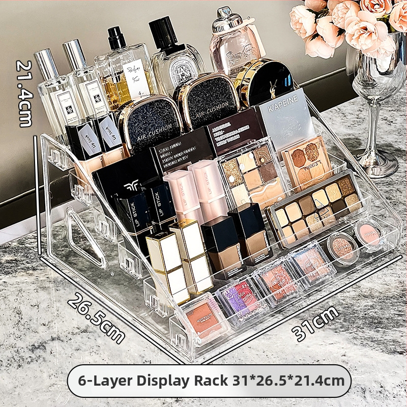 Akrüülist lauvärvi alus, hoiukarp lauale, tualettlaud, meigiriiul, kosmeetikariiul, huulepulk, parfüüm, nahahooldusriiul