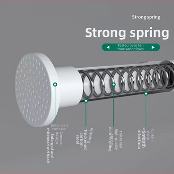 Teleskopinis strypas, drabužių pakabinimo strypas, vonios kambario tualeto stovas, dušo užuolaidų strypas, užuolaidų strypas, miegamojo spintos atraminis strypas