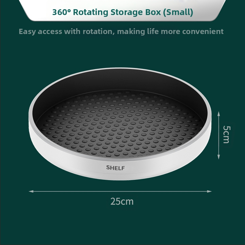 Konyhai multifunkcionális forgó állvány fűszeres forgó tárolódoboz nappali asztali kozmetikai befejező állvány