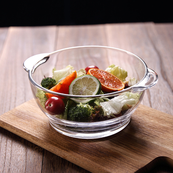 Wave POUGINE binaural karastatud klaasist pott mikrolaineahjus kuumuskindel klaasist kauss suure mahutavusega klaaspott kaanega