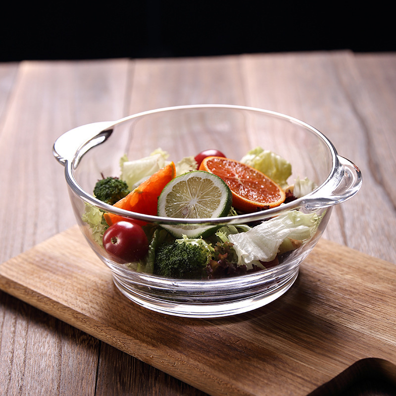 Wave POUGINE binaural karastatud klaasist pott mikrolaineahjus kuumuskindel klaasist kauss suure mahutavusega klaaspott kaanega