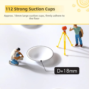 Uus stiilne lõbus koomiksist vannitoa libisemiskindel PVC dušimatt majapidamise laste vanni vannitoa tilgakindel vannipõrandamatt