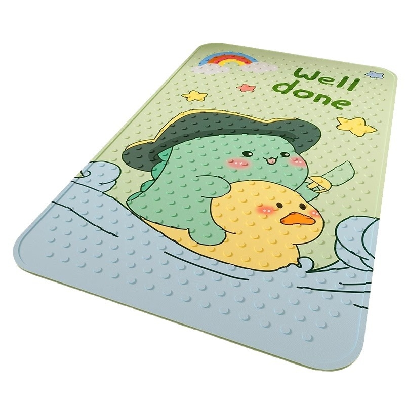 Uus stiilne lõbus koomiksist vannitoa libisemiskindel PVC dušimatt majapidamise laste vanni vannitoa tilgakindel vannipõrandamatt