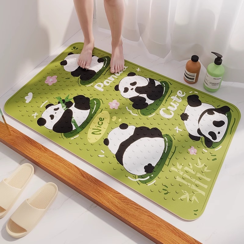 Uus stiilne lõbus koomiksist vannitoa libisemiskindel PVC dušimatt majapidamise laste vanni vannitoa tilgakindel vannipõrandamatt