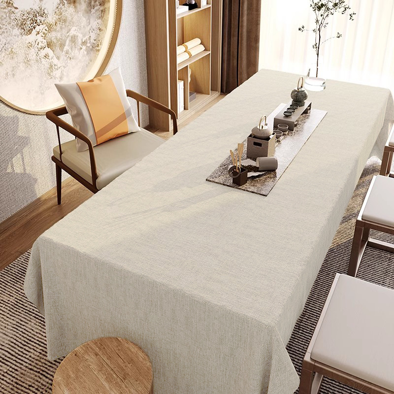 Veekindel puuvillast ja linasest laudlina, tekstuuriga kangast teelaud, zen-laudlina, hiina stiilis laud, kohvilaud, õlikindel, lausvärvi, vintage