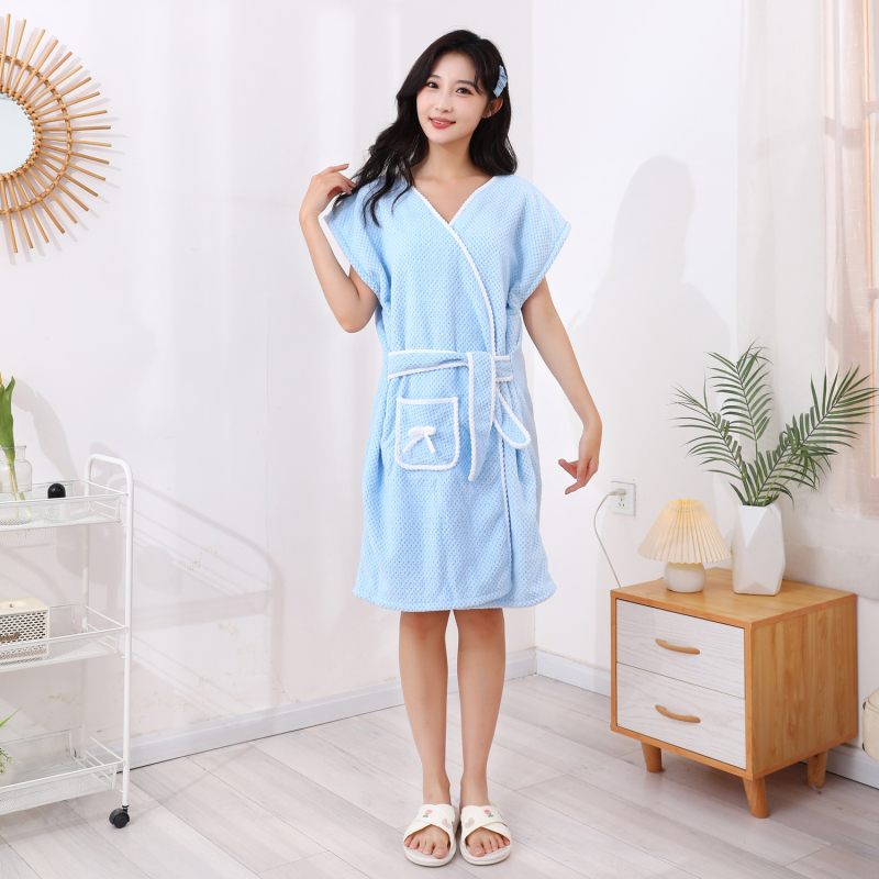 Laisvalaikio nešiojamas diržinis vonios rankšluostis, naujas chalatas, vandenį sugeriantis ir greitai džiūstantis moteriškas suaugusiųjų namų studentų maudymosi mados vonios sijonas