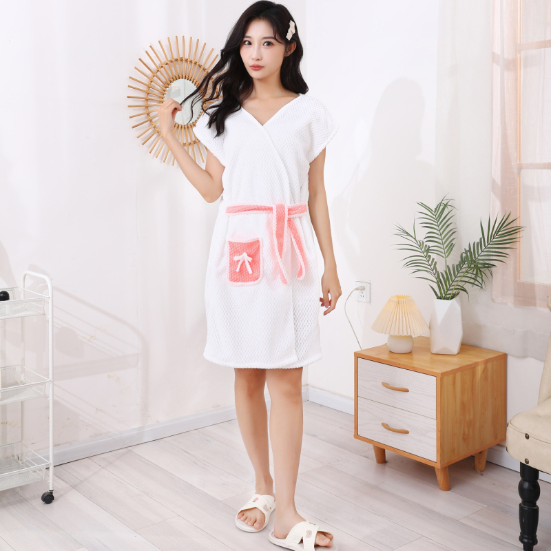 Laisvalaikio nešiojamas diržinis vonios rankšluostis, naujas chalatas, vandenį sugeriantis ir greitai džiūstantis moteriškas suaugusiųjų namų studentų maudymosi mados vonios sijonas