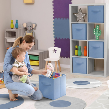 Amazon ακάλυπτο τετράγωνο κουτί αποθήκευσης υφασμάτινο κουτί αποθήκευσης πτυσσόμενο κουτί αποθήκευσης ρούχων ντουλάπα κουτί φινιρίσματος χονδρικής