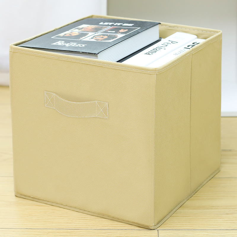 Amazon ακάλυπτο τετράγωνο κουτί αποθήκευσης υφασμάτινο κουτί αποθήκευσης πτυσσόμενο κουτί αποθήκευσης ρούχων ντουλάπα κουτί φινιρίσματος χονδρικής