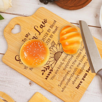 Šventinės dovanos, bambuko pjaustymo lentelė, lazeriu drožinėta pjaustymo lentelė, namų apyvokos vaisių pjaustymo lentelė, dvipusė, galima įsigyti lauko vaisių vakarienės lėkštę