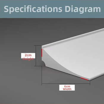 Kahepoolne isekleepuv tööpinna veetõke, laiendatud üliõhuke täisnurga all olev tööpinna veetõke, millel on vähe nurki ja palju liimitud juhuslikke karvu.