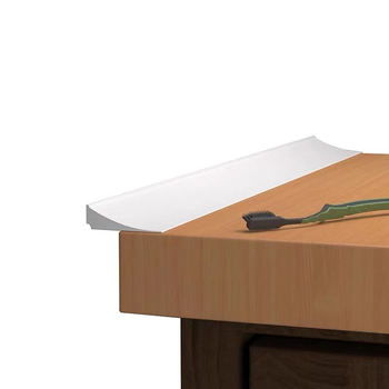 Kahepoolne isekleepuv tööpinna veetõke, laiendatud üliõhuke täisnurga all olev tööpinna veetõke, millel on vähe nurki ja palju liimitud juhuslikke karvu.