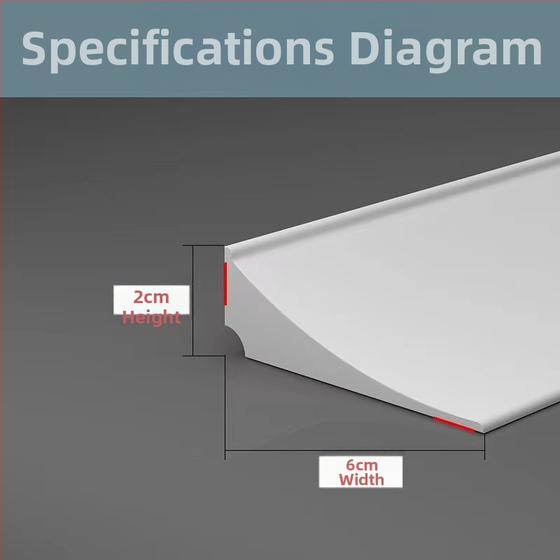 Kahepoolne isekleepuv tööpinna veetõke, laiendatud üliõhuke täisnurga all olev tööpinna veetõke, millel on vähe nurki ja palju liimitud juhuslikke karvu.