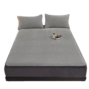 2025. aasta talvine paksendatud soe A-klassi piimast sametist voodipesu, sobib alasti magamiseks, ülipehme beebi sametist voodikate, libisemiskindel voodikate