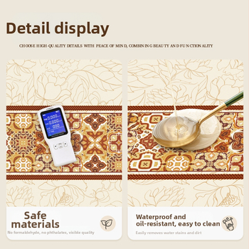 Τραπεζομάντιλο τραπεζαρίας αμερικανικού στιλ αδιάβροχο, ανθεκτικό στο λάδι, μίας χρήσης, αντι-καίγοντας τραπεζομάντιλο PVC, πολυτελές, υψηλής ποιότητας τραπεζάκι σαλονιού, προστατευτικό χαλάκι επιφάνειας εργασίας