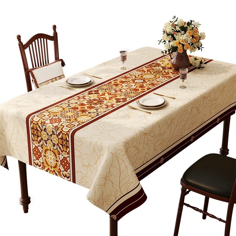 Amerikai stílusú étkezőasztal terítő, vízálló, olajálló, eldobható, forrázásgátló PVC asztalszőnyeg, könnyű, luxus, csúcskategóriás dohányzóasztal asztali védőszőnyeg