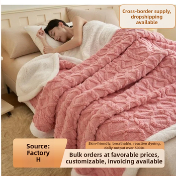 2025 m. nauja, didelio svorio bokšto aksominė antklodė, tarpvalstybiniu mastu parduodama, stora šilta ėrienos aksominė antklodė, tiesioginiai pardavimai gamykloje