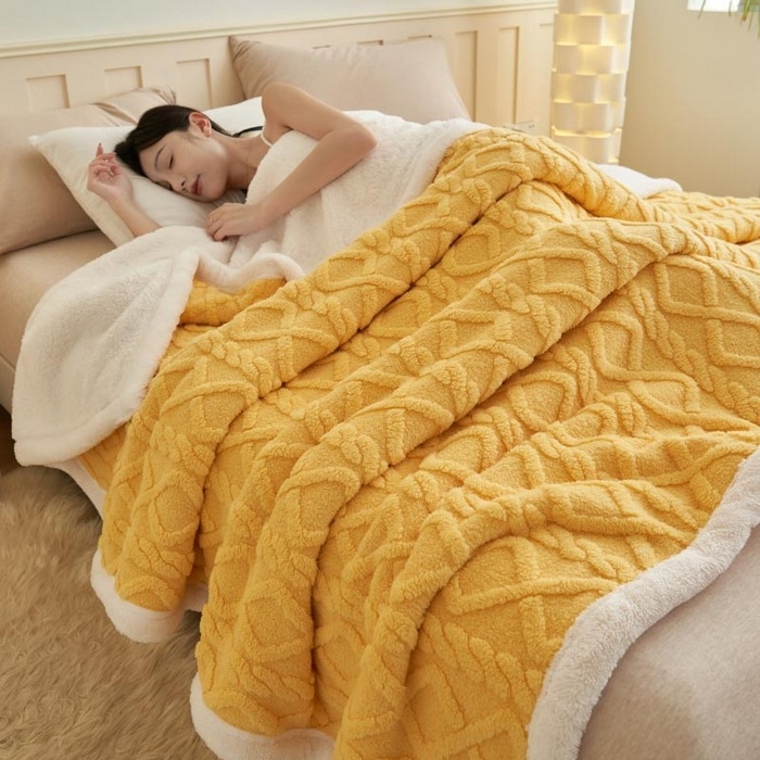 2025 m. nauja, didelio svorio bokšto aksominė antklodė, tarpvalstybiniu mastu parduodama, stora šilta ėrienos aksominė antklodė, tiesioginiai pardavimai gamykloje