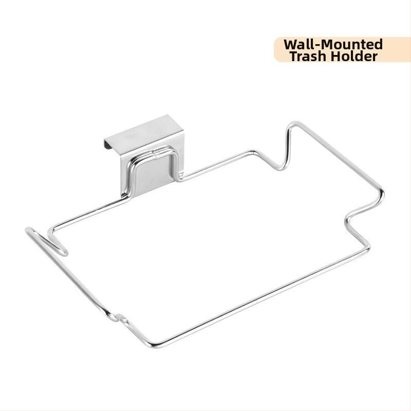 Nerūdijančio plieno šiukšlių maišų laikymo kabliukas virtuvės spintelės laikiklis pakabinamas atramos lentyna nešiojamas šiukšlių lentynos artefaktas