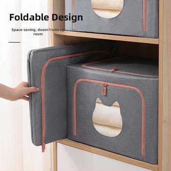 Drabužių laikymo dėžė iš audinio maišelio, sulankstoma laikymo dėžė, didelė drabužių spinta, studentų namų apyvokos reikmenų dėžutė iš Oksfordo audinio, tinkanti „Chengyi“