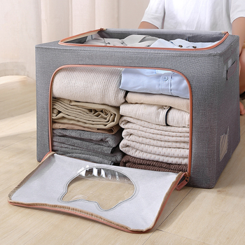 Drabužių laikymo dėžė iš audinio maišelio, sulankstoma laikymo dėžė, didelė drabužių spinta, studentų namų apyvokos reikmenų dėžutė iš Oksfordo audinio, tinkanti „Chengyi“