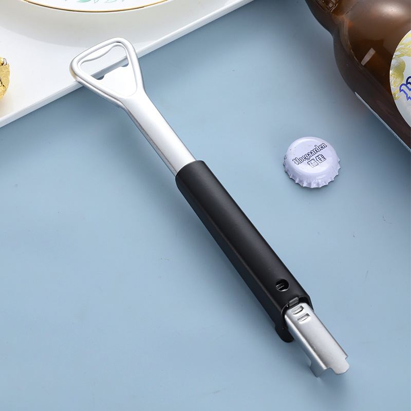 Rozsdamentes acél sörnyitó multifunkcionális behúzható és állítható konzervnyitó kreatív sörnyitó háztartási csavaros kupakos kütyü