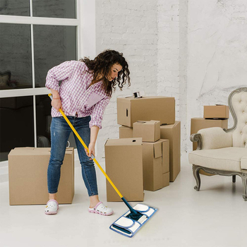 Határokon átnyúló Amazon-os, népszerű tisztítópadló-felmosórongy, pántos, kis, lapos felmosórongy, Swiffer, kék felmosórongy